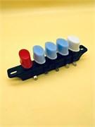 Блок кнопок (овальные голубые кнопки) ZS-YC KQ-165C 1A 250V 05002013782 RTS17476000008532083