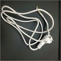 Сетевой шнур питания утюга в тканевой серо-белой оплётке 16A 250V длина 1,8м RTS174760000082313
