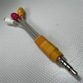 Переходник, адаптер Jack 3,5 - 3RCA, штекер 4pin - 3 гнезда 41-UK0150-0KK02